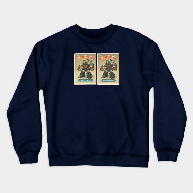 Roy Bot and Hot Head Harvey Garbage Pail Kids Crewneck Sweatshirt by GeekGiftGallery